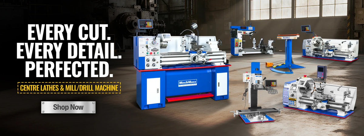Every cut, every detail, perfected - centre lathes and mill/drill machines