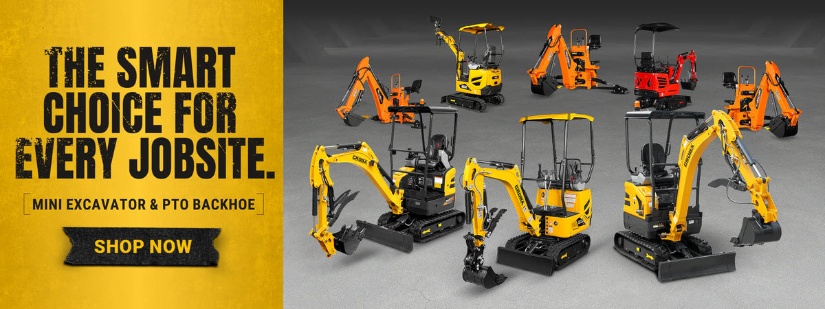 The smart choice for every jobsite - mini excavators and PTO backhoes